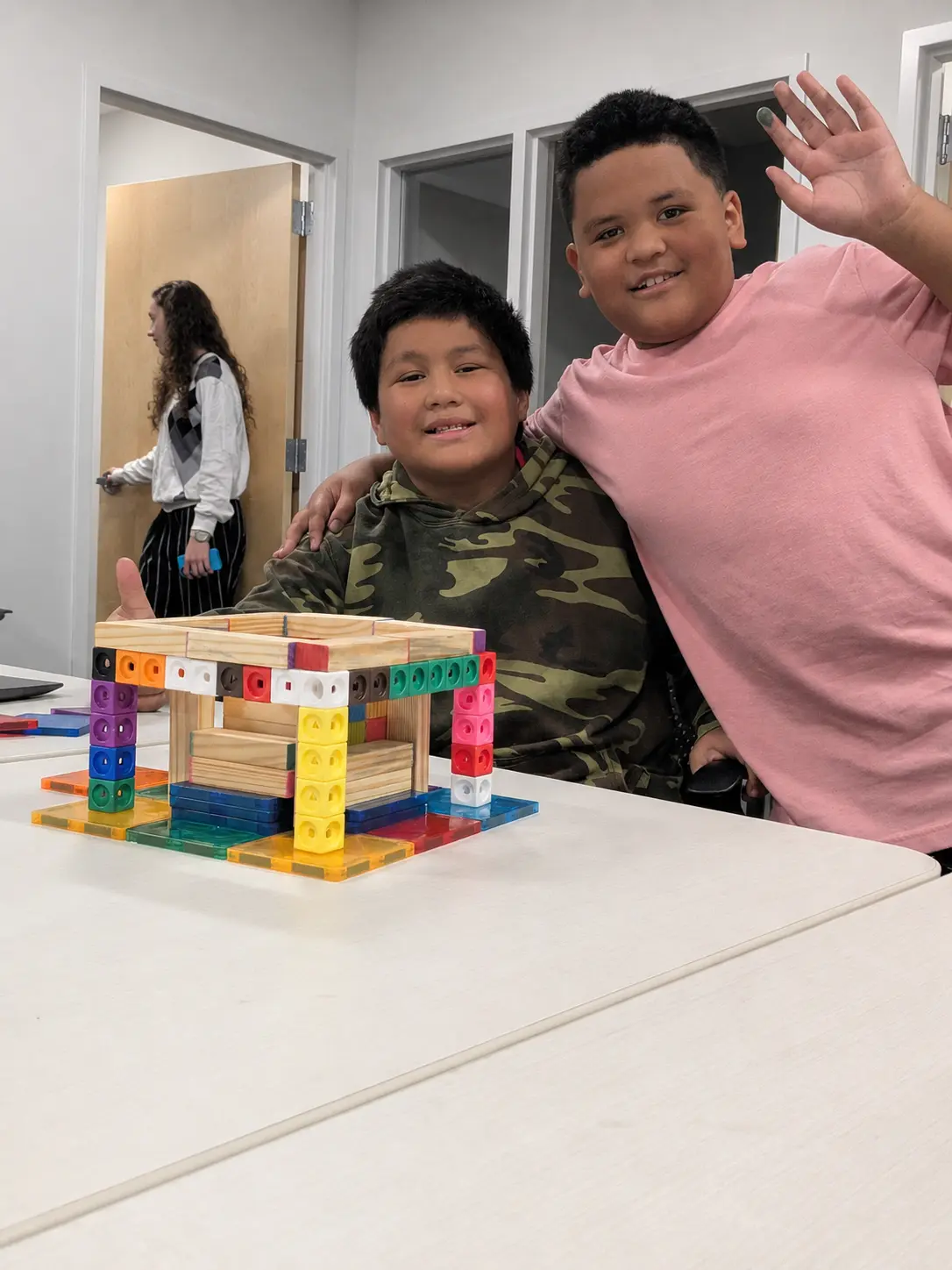 Westbridge Learning Academy working on a fun project